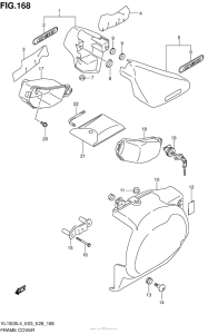 VL1500B Frame Cover (Vl1500L4 E33)