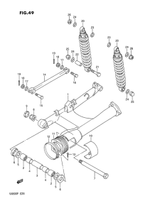 VX800 Маятник задний