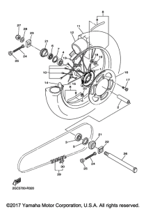 WR450F Переднее колесо