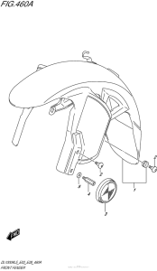 DL1000 (ABS) Переднее крыло