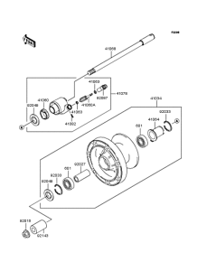 VN400 Переднее колесо