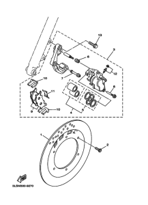 XV125 Передний суппорт