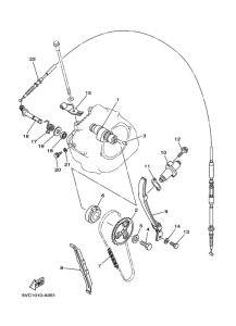 TW225E Распределительный вал и цепь