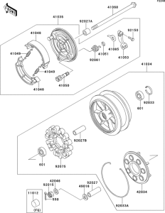 ZL600 Задняя ступица колеса