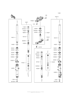 BR250 Передняя вилка