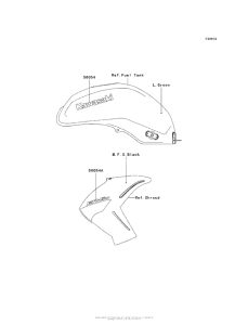 ER650 Decals (L.green)(Caf)