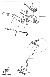 YQ50 Главный тормозной цилиндр