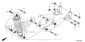 CB500X (ABS) Задние амортизаторы