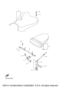 YZF-R6 Сиденье