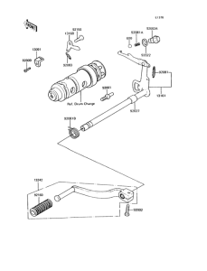 KH125 Механизм переключения передач