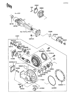 ZG1000 Приводной вал / шестерня ведомого вала