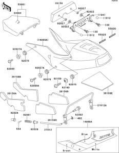 ZX750 Сиденье