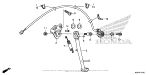 CBR600RR (ABS) Подножка
