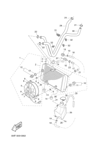 XN150 Radiator. hose