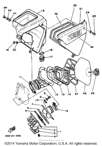 YZ125K Air cleaner l