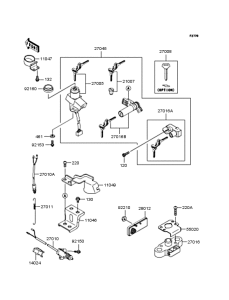 ZR400 Замок зажигания