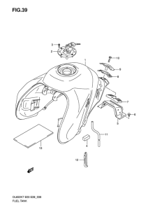 DL650 (ABS) Tank fuel