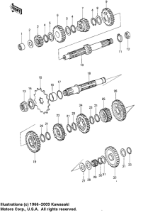 KE250 Трансмиссия