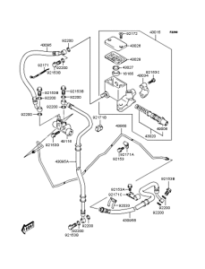 SC250 Задний торм цилиндр