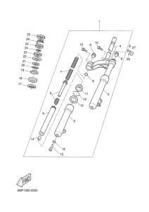 XN125 Передняя вилка