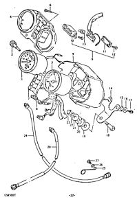 GS450 Спидометр-тахометр