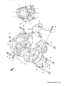 DR350 Картер двигателя
