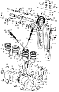 CB550 Camshaft + crankshaft
