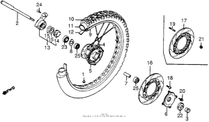 XL350R Переднее колесо