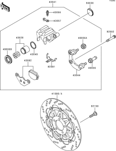 BJ250 Передний тормоз