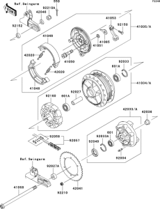 EJ800 Задняя ступица колеса