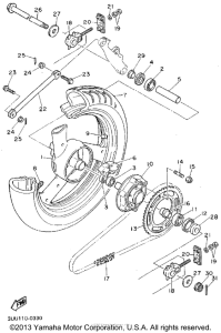 FZR600RFC Переднее колесо