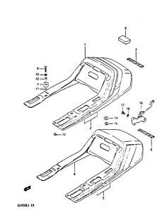 GS450 Обтекатель сидения
