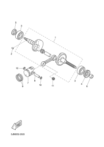 YH50 Crankshaft & piston