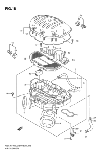 GSX-R1000 Воздухоочиститель