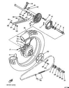 TY125 Переднее колесо