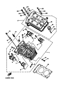 TRX850 Головка цилиндров