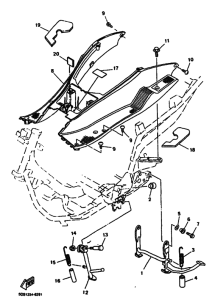 YP125E Support & repose pied