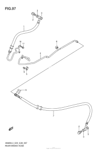 AN650 Задние тормозные трубки