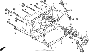 Z50R Крышка картера правая