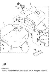 XV535H Сиденье