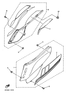 XTZ660 Боковые обтекатели