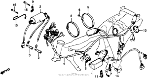 CB450 Wire harness + ignition coil + c.d.i. unit