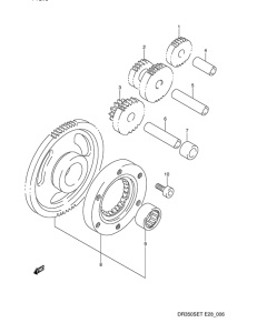 DR350 Муфта стартера