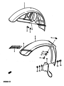 DR250 Переднее крыло