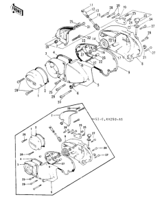 KH250 Крышки двигателя