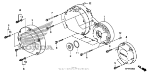 VT1300CS Крышка картера правая