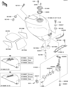 ZX750 Fuel tank(1 / 2)(zx750-p1-p3)