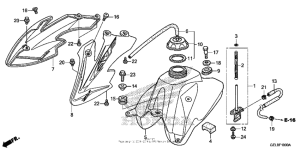 CRF50F Топливный бак