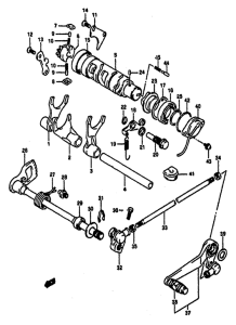 GSX-R1100 Переключение передач