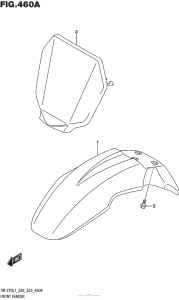 DR-Z70 Переднее крыло